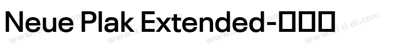 Neue Plak Extended字体转换